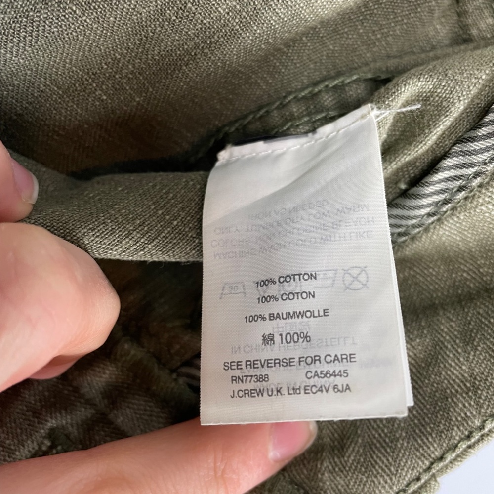 J. Crew Foundry Pant Herring Spanish Moss Size 4 - Picture 10 of 13